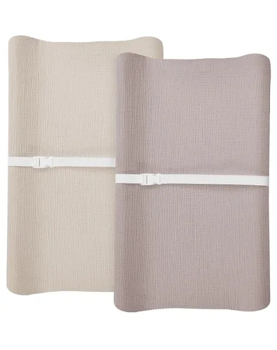 Miniatura 13 de Juego de 2 fundas para cambiador para bebé niño y niña, fundas de muselina para cambiador con estilo bohemio, ropa de cama neutra para guardería