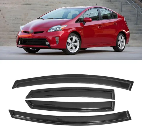 Miniatura 123 de Visera de ventana para Honda Civic 2022-2025, protectores de lluvia de canal exterior, escudos, deflector de ventilación, sombra, viento, humo