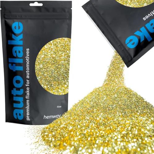 Miniatura 14 de Hemway Auto Flake Glitter FINE 1/64" 0.015" 0.4mm 375 micras Aditivo de Pintura en Hojuelas Metálicas 100g para uso con Pintura en Aerosol para Azul