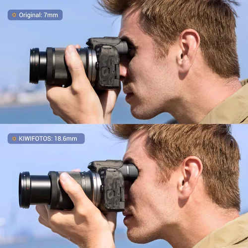 Miniatura 3 de Kiorafoto - Visor ocular de silicona suave extendido, especialmente diseñado para la cámara sin espejo Canon EOS R10