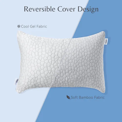 Miniatura 4 de Cool Gel Almohada refrescante para personas que duermen con calor, almohadas de espuma viscoelástica trituradas de tamaño estándar para dormir
