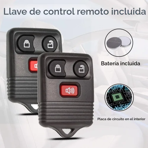 Miniatura 2 de SUPALAND Llavero de entrada sin llave Compatible con Ford F150 F250 F350 Explorer Expedition 1998-2016 / Ranger Escape Edge E150 Freestar / Lincoln