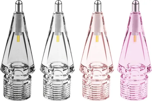 Miniatura 11 de Reemplazo de puntas de lápiz Apple para Apple Pencil de 2ª y 1ª generación, puntas de lápiz de metal transparentes, punta similar a un bolígrafo