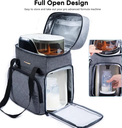 Miniatura 3 de SFYBYHEART Estuche de transporte compatible con Baby Brezza Formula Pro Advanced Formula Pro - Bolsa de transporte para mezclador de fórmula