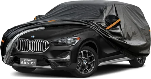GUNHYI - Funda para automóvil SUV de 7 capas, ajuste personalizado para BMW X1 (2010-2025), impermeable para todo tipo de clima, resistente para