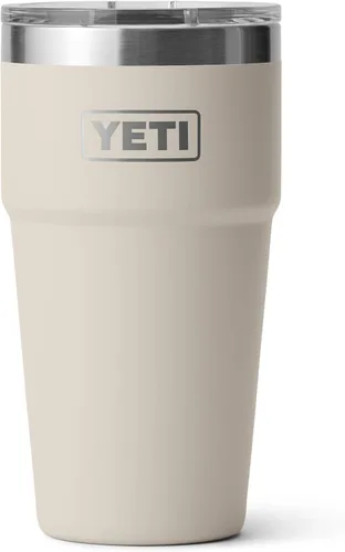 Miniatura 27 de YETI Rambler - Vaso apilable de 20 onzas, acero inoxidable, aislado al vacío con tapa MagSlider Verde mar