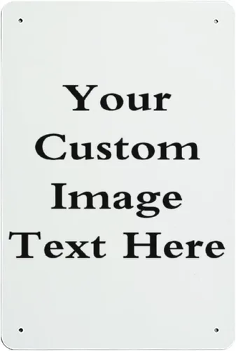 Miniatura 20 de PPFINE Letreros de metal personalizados, imagen de texto personalizada con tu nombre, decoración de pared para el hogar, bar, letreros de calle