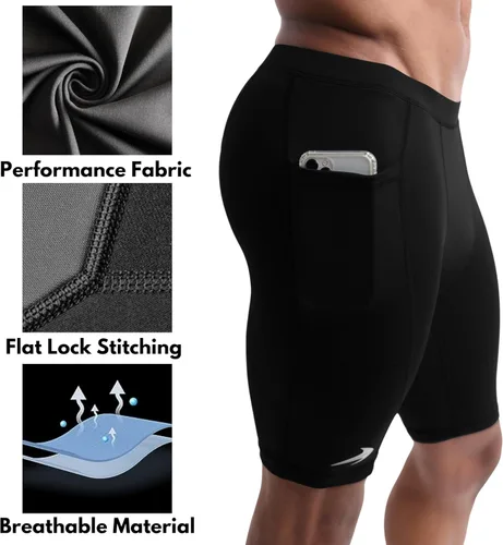 Miniatura 5 de Compression Shorts Men Performance Baselayer Athletic, Running, Biking All Sports Men's Underwear for Workout
