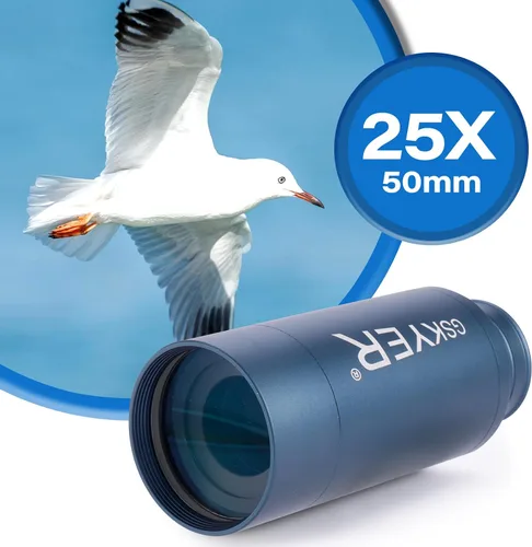 Miniatura 4 de Telescopio monocular de 25 x 50, monoculares para adultos de alta potencia: zoom compacto HD para hombres, regalos geniales con prisma BAK4 y lente
