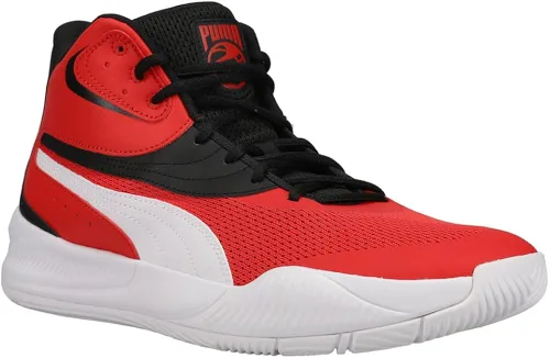Miniatura 2 de PUMA Hombres Triple Mid Baloncesto Zapatillas - Rojo