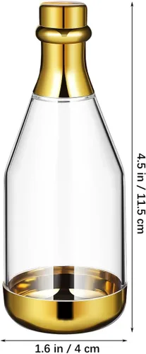 Miniatura 4 de Contenedor para botellas de dulces, 20 botellas pequeñas de plástico transparente para dulces, contenedor de botellas para baby shower, boda, fiesta