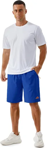 Miniatura 47 de TACVASEN Pantalones cortos deportivos para correr para hombre, 9 pulgadas, de secado rápido, pantalones cortos ligeros de verano, 3 bolsillos
