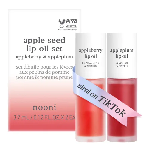 Miniatura 12 de NOONI - Aceite coreano para labios, de larga duración, hidratante, revitalizante para labios secos, impermeable, relleno de calcetines para niñas