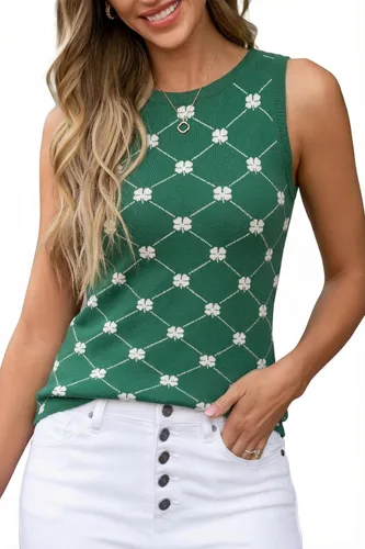 Miniatura 21 de Arach&Cloz Suéteres de mezcla de lana para mujer, no se transparentan, sin mangas, para todas las estaciones, para negocios, informal, 2025