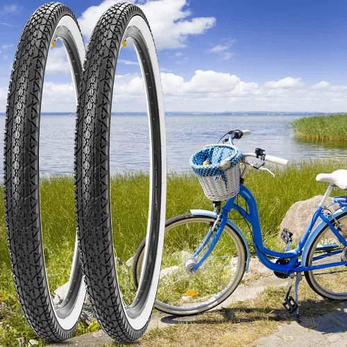 Miniatura 7 de Paquete de 2 neumáticos y tubos de bicicleta Beach Cruiser de 24 pulgadas/26 x 2.125 pulgadas o sin tubos de 24 pulgadas/26 x 1.75 pulgadas/2.125