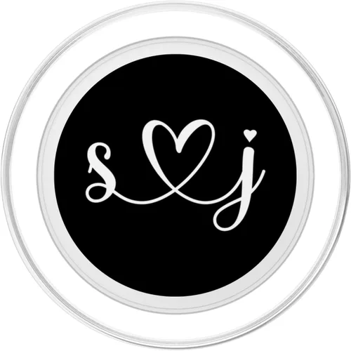 Miniatura 2 de S Love J Bride Boyfriend & Girlfriend Letra S y J Letter PopSockets MagSafe PopGrip para iPhone