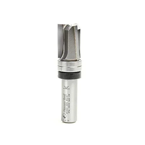 Miniatura 12 de Amana Tool 45460-3US Broca de enrutador con punta de carburo, plantilla de inmersión de recorte uniforme, ángulo de corte superior, 1/2 pulg.