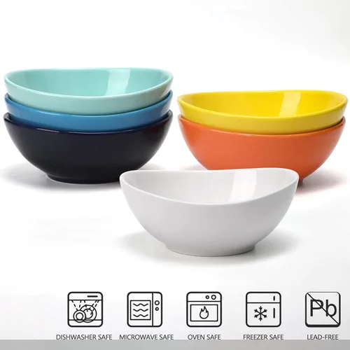 Miniatura 6 de amHomel - Juego de tazones de postre de 10 oz, 18 oz y 28 oz, de porcelana, para postres y aperitivos, tazones para comida de niños