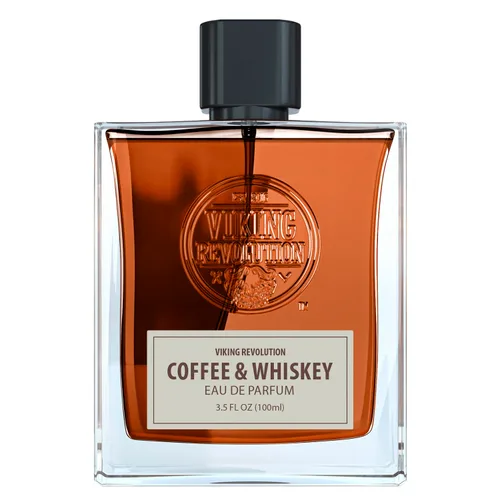 Miniatura 8 de Viking Revolution Colonia de café y whisky para hombre, Eau de Parfum, perfume terroso con notas de café tostado, whisky envejecido, sándalo, cedro