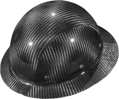 Miniatura 10 de AFP Casco duro de fibra de ala completa Suspensión de trinquete de 6 puntos Clasificación OSHA y ANSI Cascos duros para hombres Cascos
