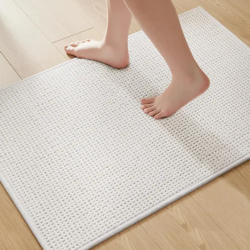 Miniatura 12 de GRANNY SAYS Tapetes de baño azules, de felpilla suave, absorbentes, de 20 x 32 pulgadas, alfombras de baño pequeñas antideslizantes, lavables