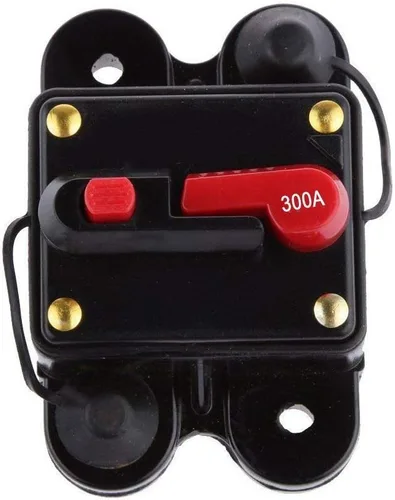 Miniatura 12 de Disyuntor de 50 amperios 50A-300A con reinicio manual para el hogar, soporte de fusibles del sistema solar para protección de audio y amplificadores
