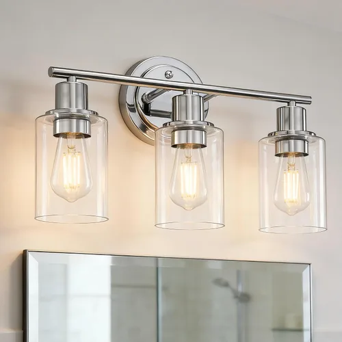 Miniatura 22 de 2 Light Bathroom Vanity Light Over Mirror - Black and Gold Farmhouse Wall Light for Bathroom Vanity Powder Room, Rustic Gooseneck Barn Style 2 Bulb