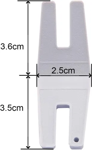 Miniatura 3 de Herramientas de costura Botón Placa de Liquidación Botón-Caña Joroba Jumper Presser Foot 413105601 Fit All Husqvarna Viking Pfaff Brother Singer
