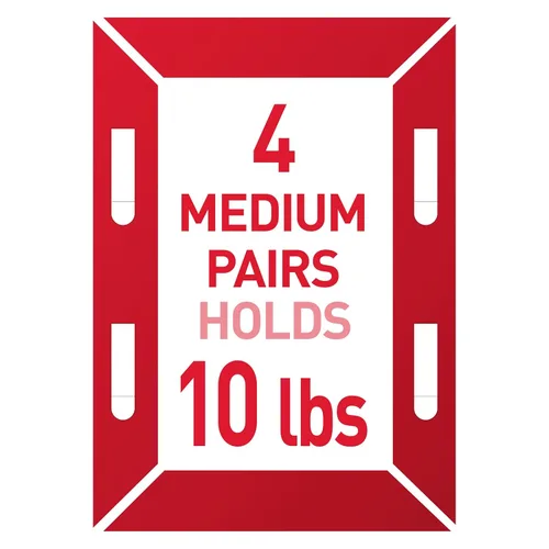 Miniatura 3 de Command - Lote de 10 pares pequeños y 8 pares medianos de tiras para colgar PH203-18NA, color blanco