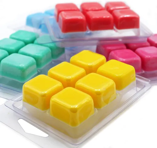 Miniatura 2 de DGQ Moldes para derretir cera – 50 paquetes de cera de plástico vacía transparente para velas derretidas de cera sin mechas