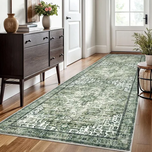 Miniatura 63 de SIILOOM Alfombra lavable de 2 x 3 pies, alfombra suave color taupe ceniza para entrada, tapete antideslizante para puerta de interior, tapete