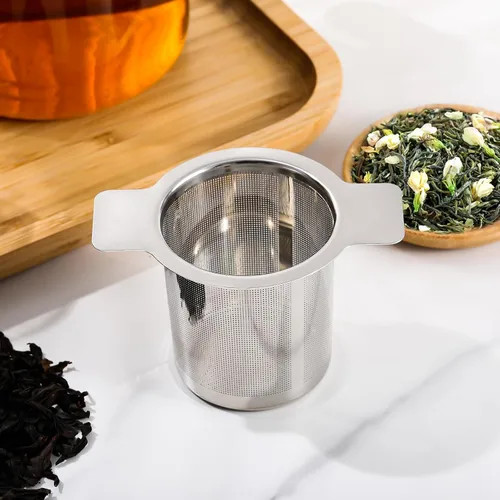 Miniatura 5 de Leden Colador de té de malla extra fina, infusor de té de acero inoxidable más empinado para té y café de hojas sueltas, filtro de té con gran