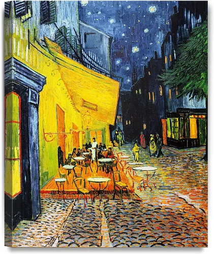 Miniatura 96 de Serie de pinturas de Vincent Van Gogh (favoritos). Reproducción de arte clásico de Van Gogh, impreso en lienzo Noche estrellada