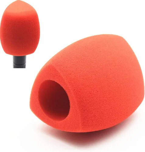 Miniatura 11 de Fundas de espuma para micrófono, parabrisas de micrófono grande, filtros de espuma para micrófonos de mano, micrófonos de entrevista