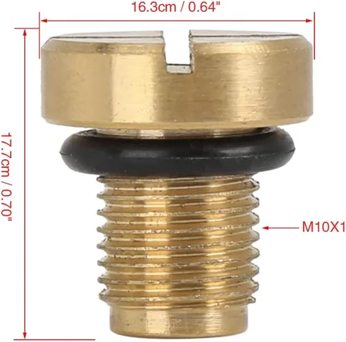 Miniatura 2 de X AUTOHAUX Tornillo de purga de tanque de expansión refrigerante del radiador con tapón para BMW X1 X3 17111712788