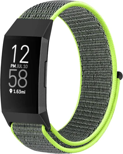 Miniatura 20 de Correas de reloj de nailon compatibles con Fitbit Charge 4/Charge 3/SE, pulsera de repuesto transpirable suave para deporte, correa con banda
