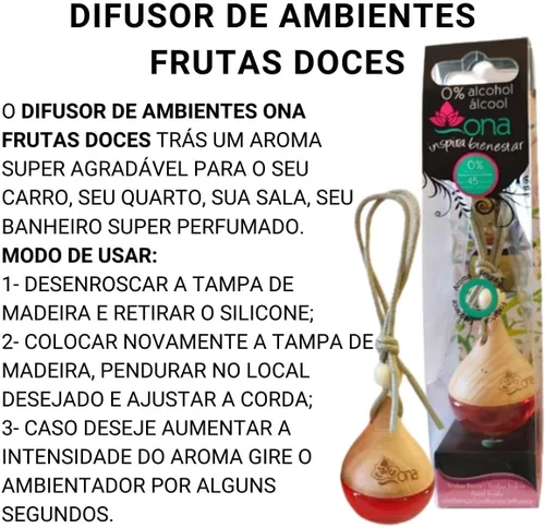 Miniatura 2 de Ona ambientador para auto con fragancia de larga duración, 0% alcohol. europeo
