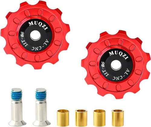 Miniatura 7 de 11T/12T/13T - Polea de cambio trasero para bicicleta, rodamiento tensor, juego de polea de rueda de jockey para bicicletas de montaña MTB, Negro-11T