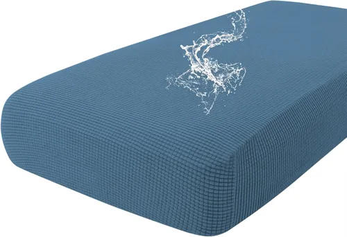 Miniatura 144 de hyha Fundas impermeables para cojines de sofá para mascotas, funda antideslizante para asiento de sofá para perros lavable, tela de jacquard Gris
