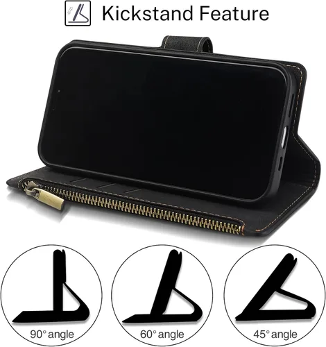 Miniatura 7 de Antsturdy Funda compatible con Motorola Moto G Stylus 2020 con tarjetero para mujeres y hombres, funda de teléfono con bloqueo RFID, piel sintética
