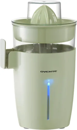 Miniatura 11 de OVENTE Exprimidor eléctrico de cítricos con 2 conos para frutas grandes y pequeñas, activada por presión, control de pulpa y boquilla fácil