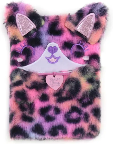 Miniatura 13 de BOLLEY JOSS Lovely Animal Notebook Kids Plush Diary for Girls Women Teens Cute Cat Fuzzy Journal Writing Pad A6 Ruled 160 Pages