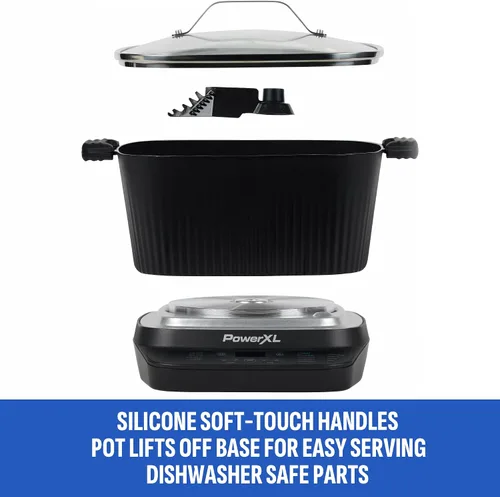 Miniatura 5 de STIRMAX Olla Múltiple Digital de 7.5 Cuartos con Paleta Automática para Remover y Triturar, 9 en 1 Preajustes Programables para Saltear, Sellar