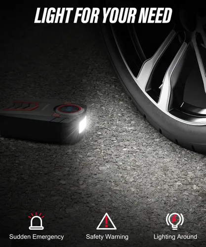 Miniatura 3 de AVID POWER Inflador de Neumáticos de 12V Compresor de Aire Portátil, Bomba de Aire Portátil para Automóvil con Medidor de Pantalla y Luz LED, Bomba