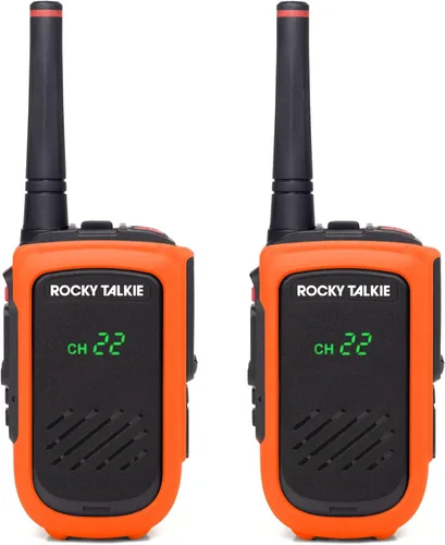 Miniatura 15 de Rocky Talkie Expedition Radio de 5 Vatios con Micrófono de Mano Impermeable - Radio GMRS con Impermeabilización IP67, Walkie Talkie de Largo