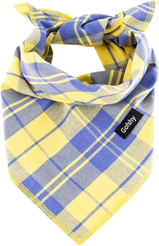Miniatura 7 de Bandana de primavera para perro, bufanda grande para perro, color naranja, verde, estampado a cuadros, ajustable, accesorios para perros pequeños