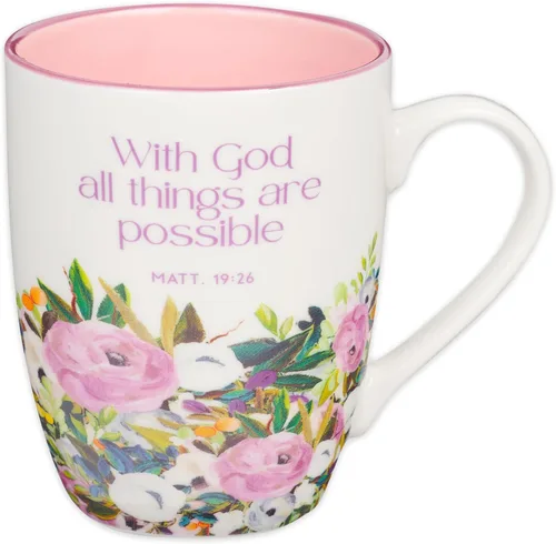 Miniatura 7 de Christian Art Gifts Taza inspiradora de cerámica para café y té para mujeres: Fuerza y Dignidad Versículo Bíblico Alentador de Proverbios, vajilla