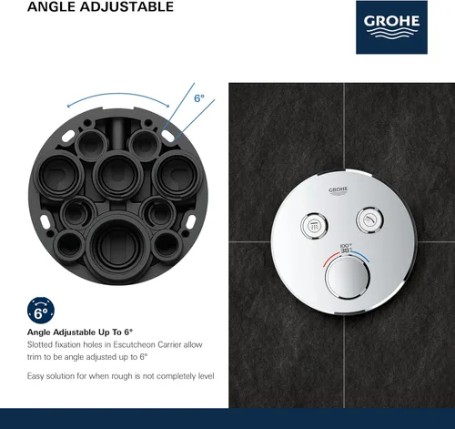 Miniatura 5 de GROHTHERM® SMARTCONTROL DOBLE FUNCIÓN TERMOSTÁTICA DE VÁLVULA