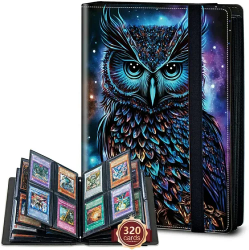 Miniatura 61 de Rossy Carpeta de tarjetas con 4 bolsillos, carpeta de tarjetas intercambiables, álbum de colección de tarjetas, para 160 tarjetas, carpeta