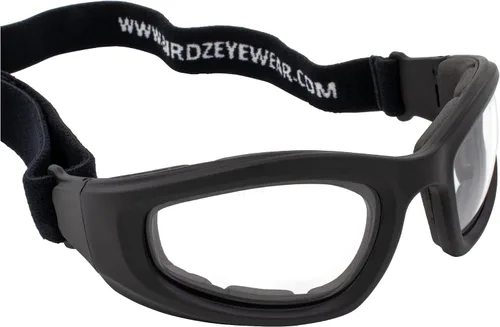 Miniatura 7 de 2 pares de gafas Birdz Eyewear Soar Safety acolchadas para motocicleta, marcos negros